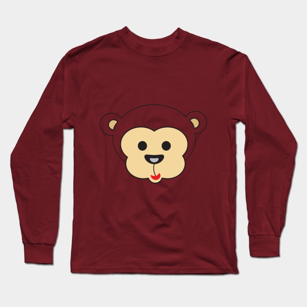 monkey Long Sleeve T-Shirt by Masewok